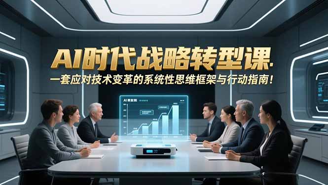 （16990期）AI时代战略转型课：一套应对技术变革的系统性思维框架与行动指南！-我爱项目网