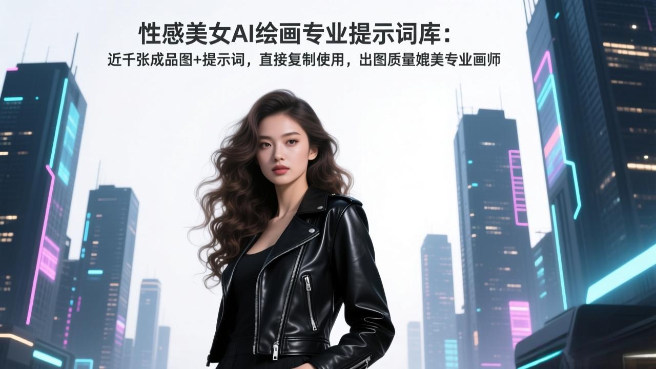 （17262期）性感美女AI绘画专业提示词库：近千张成品图+提示词，直接复制使用，出图质量媲美专业画师-我爱项目网
