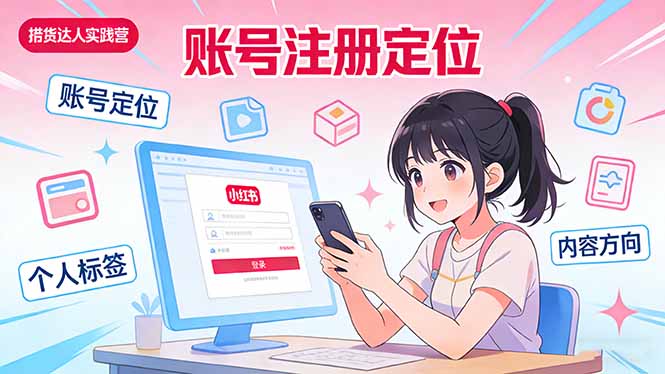 （17459期）小红书带货达人实战营：账号注册定位、内容创作、选品策略、带货技巧、流量运营等-我爱项目网