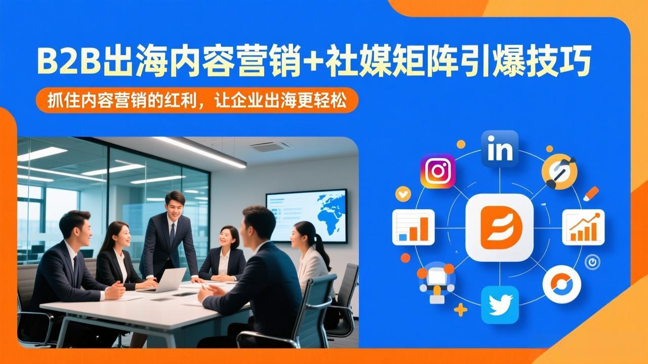 （17470期）B2B出海内容营销+社媒矩阵引爆技巧：抓住内容营销的红利，让企业出海更轻松-我爱项目网