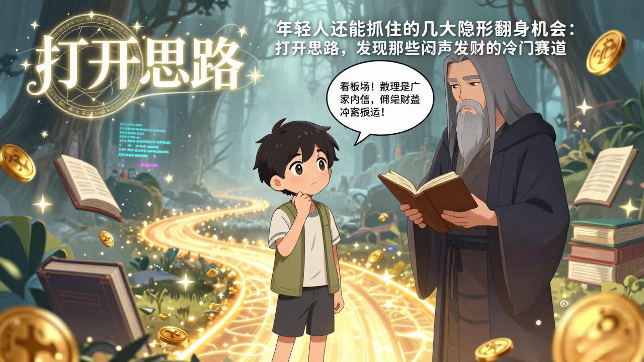 （17471期）付费文1+2：年轻人还能抓住的几大隐形翻身机会：打开思路，发现那些闷声发财的冷门赛道-我爱项目网