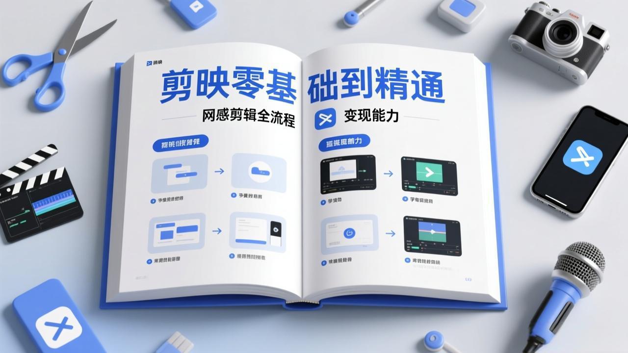 （17473期）剪映零基础也能快速上手，从入门到精通掌握网感剪辑全流程，掌握能直接变现的剪辑能力-我爱项目网