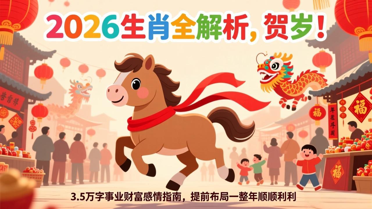 （17428期）付费文章：贺岁！2026生肖全解析，3.5万字事业财富感情指南，提前布局一整年顺顺利利-我爱项目网