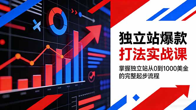（17322期）独立站爆款打法实战课，掌握独立站从0到1000美金的完整起步流程-我爱项目网
