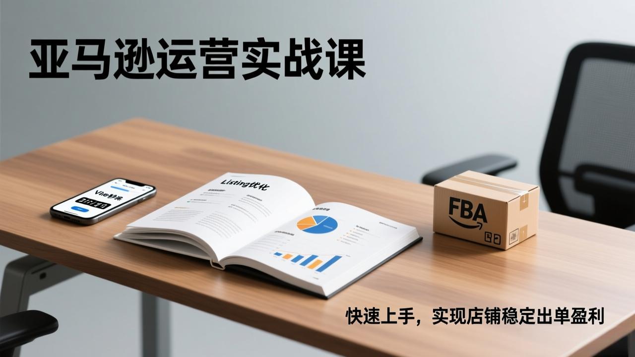 （17287期）亚马逊运营实战课，Listing优化、Vine秒杀、FBA发货，快速上手，实现店铺稳定出单盈利-我爱项目网