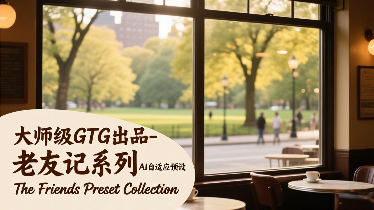 （17403期）大师级GTG出品-老友记系列AI自适应预设The Friends Preset Collection-我爱项目网