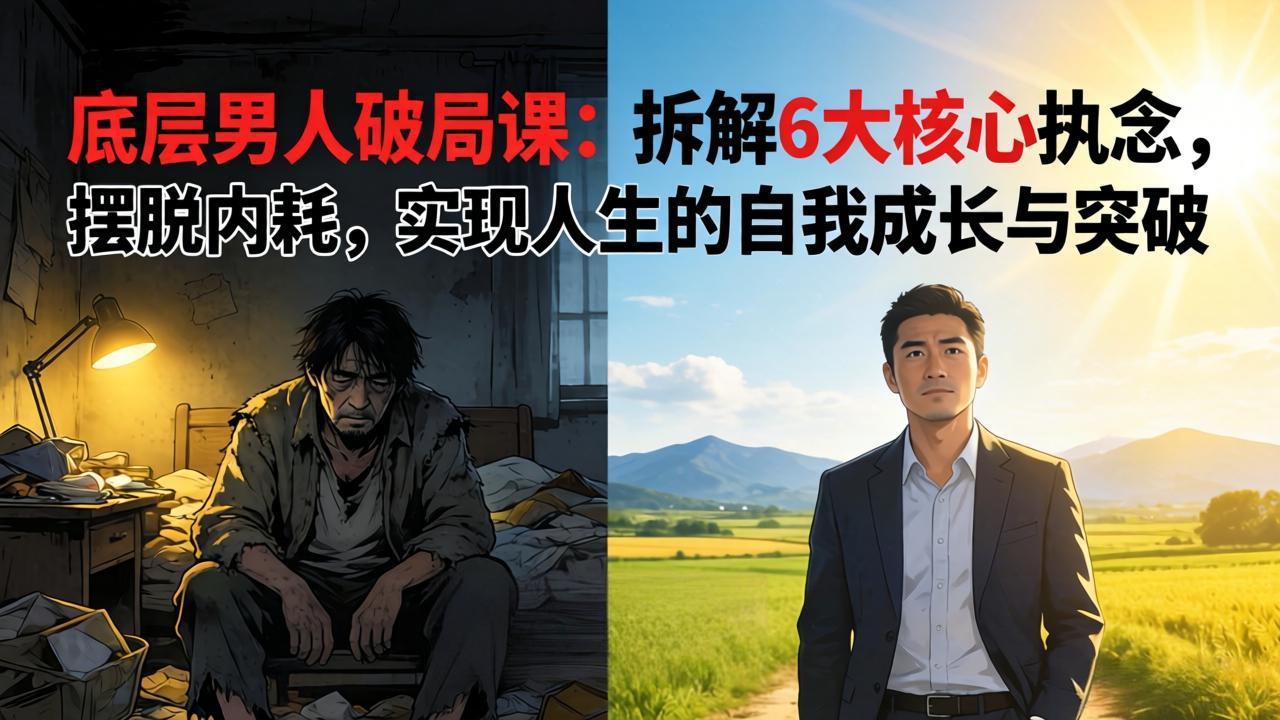 （17747期）付费文章：底层男人破局课：拆解 6 大核心执念，摆脱内耗，实现人生的自我成长与突破-我爱项目网