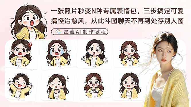 （17482期）一张照片秒变N种专属表情包，三步搞定可爱搞怪治愈风，从此斗图聊天不再到处存别人图-我爱项目网