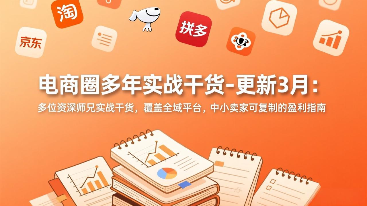 （17576期）电商圈多年实战干货-更新3月：多位资深师兄实战干货，覆盖全域平台，中小卖家可复制的盈利指南-我爱项目网