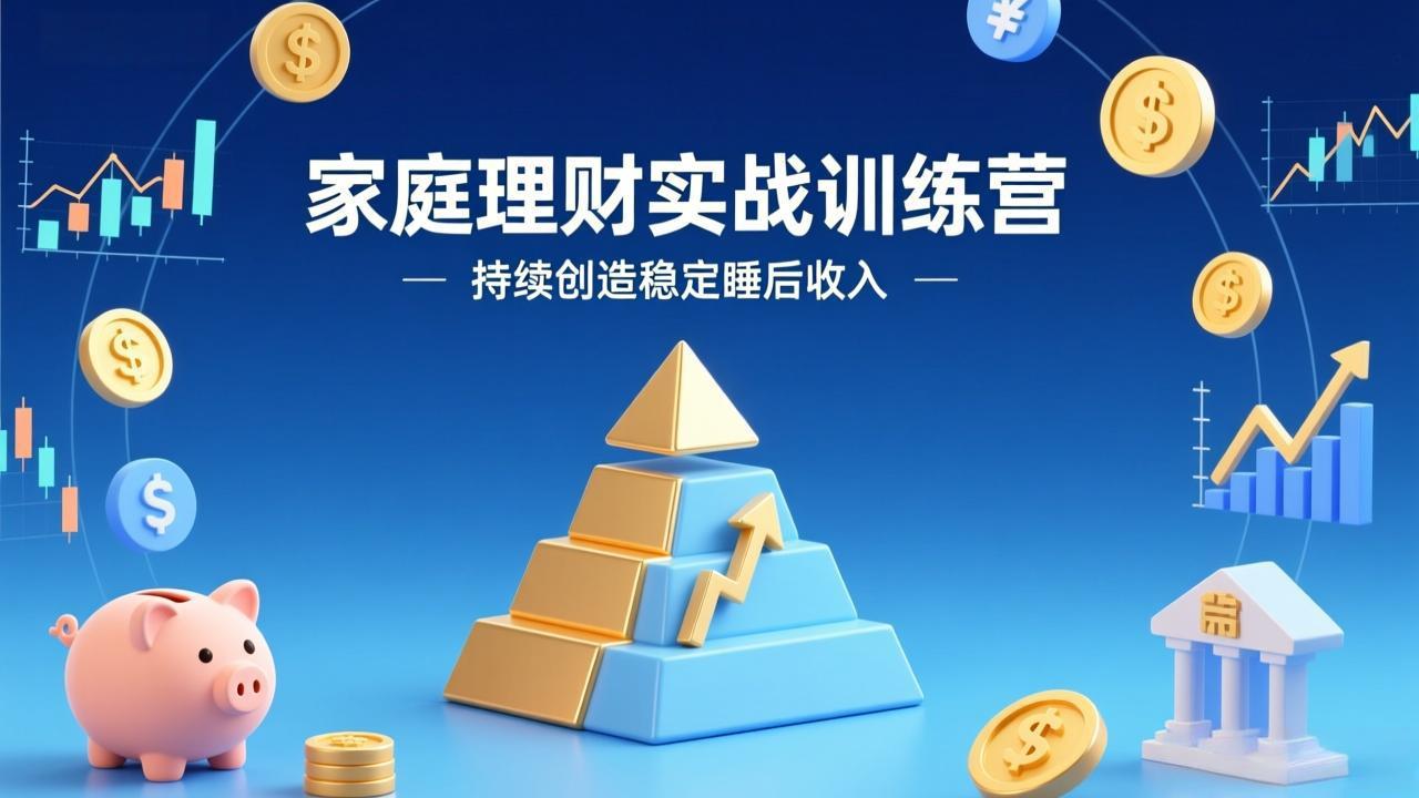 （17486期）家庭理财实战训练营：从0到1建体系，三阶进阶层层递进，助你持续创造稳定睡后收入-我爱项目网