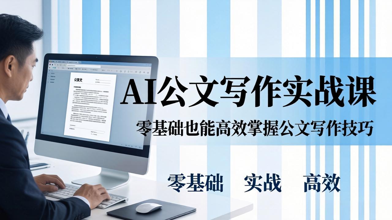 （17783期）AI 公文写作实战课：零基础掌握格式规范与 5 大文种，用 AI 高效写出合格材料-我爱项目网