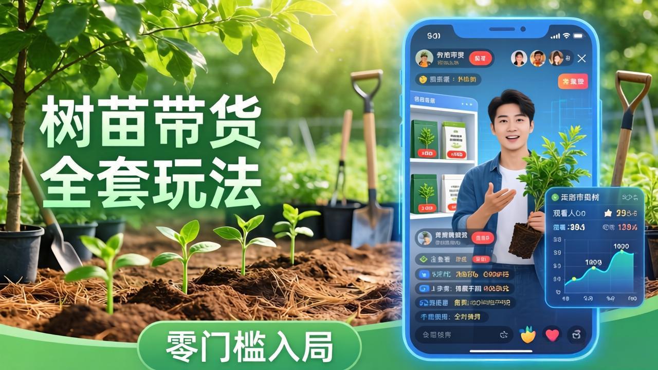 （17729期）视频号AI树苗带货全套玩法：零门槛入局，掌握豆包、千问等AI工具制作树苗视频的全套流程-我爱项目网