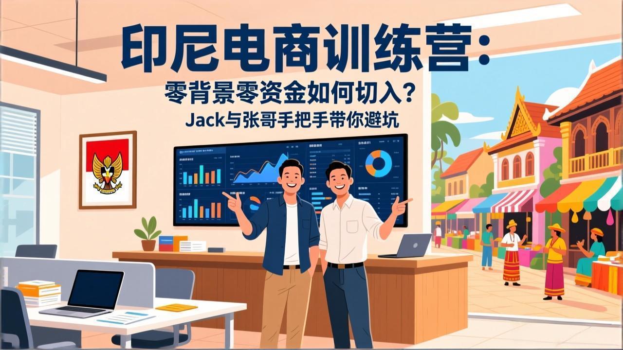 （17533期）印尼电商训练营：零背景零资金如何切入？Jack与张哥手把手带你避坑-我爱项目网