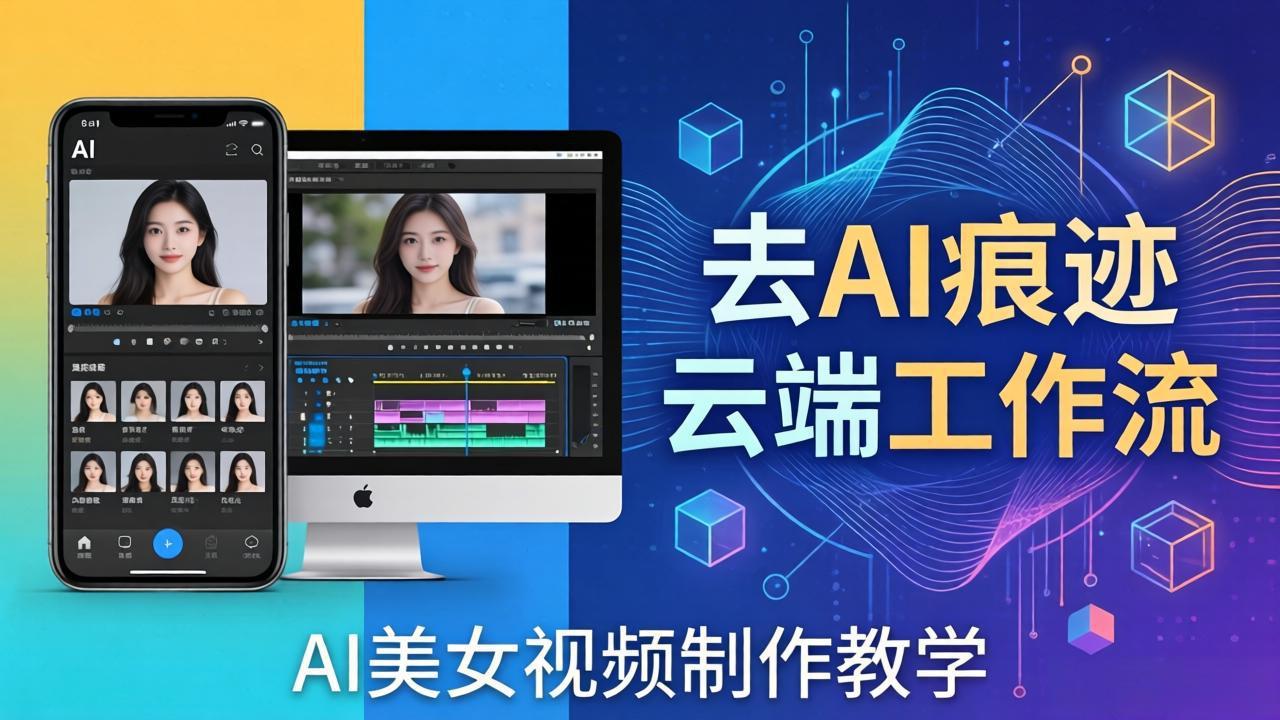 (17928期)AI美女视频制作教学:去AI痕迹,云端工作流出图,手机电脑均可,不需要配置-我爱项目网