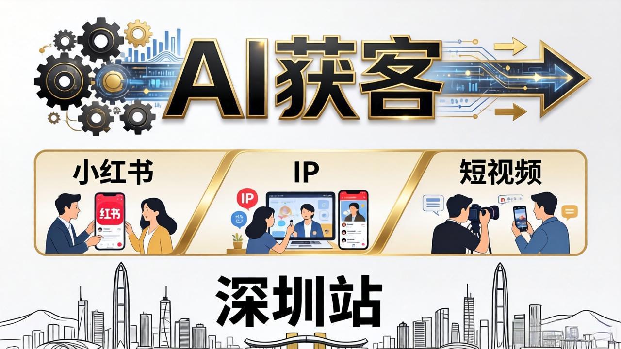 (18264期)2026AI获客大课深圳站:4月17日-19日3天2夜拆透小红书+IP+短视频,老板操盘手必来-我爱项目网