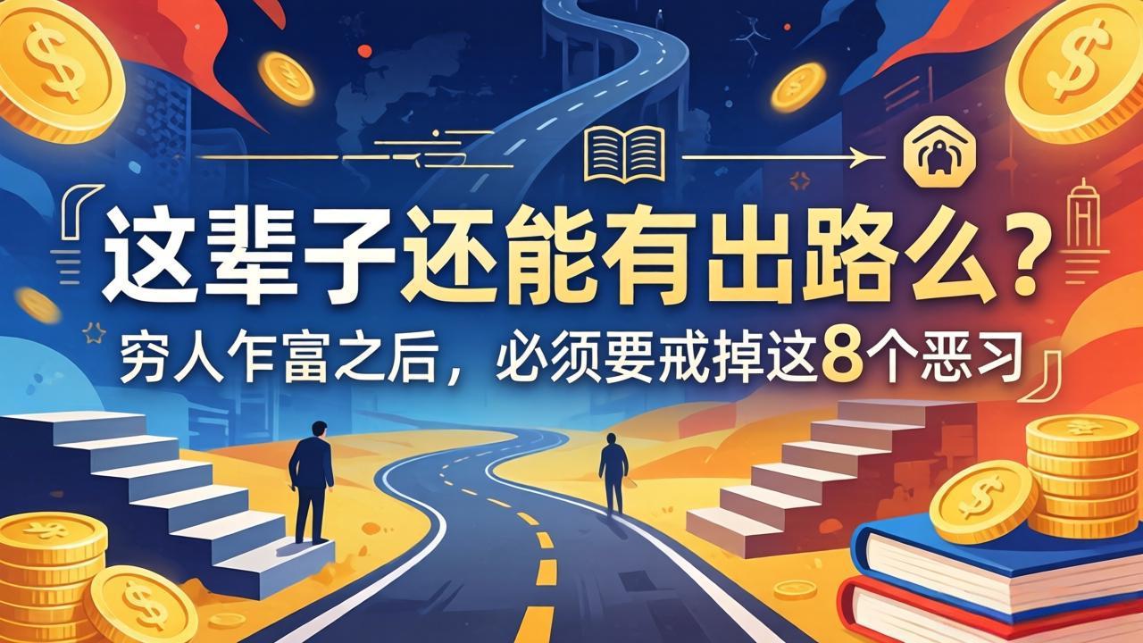 （18214期）关于人生两篇付费文章【这辈子还能有出路么？】【穷人乍富之后，必须要戒掉这8个恶习】-我爱项目网