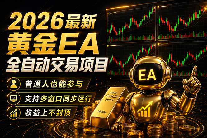 （18230期）最新黄金EA量化赛道，全程自动执行，多窗口操作直接放大结果-我爱项目网