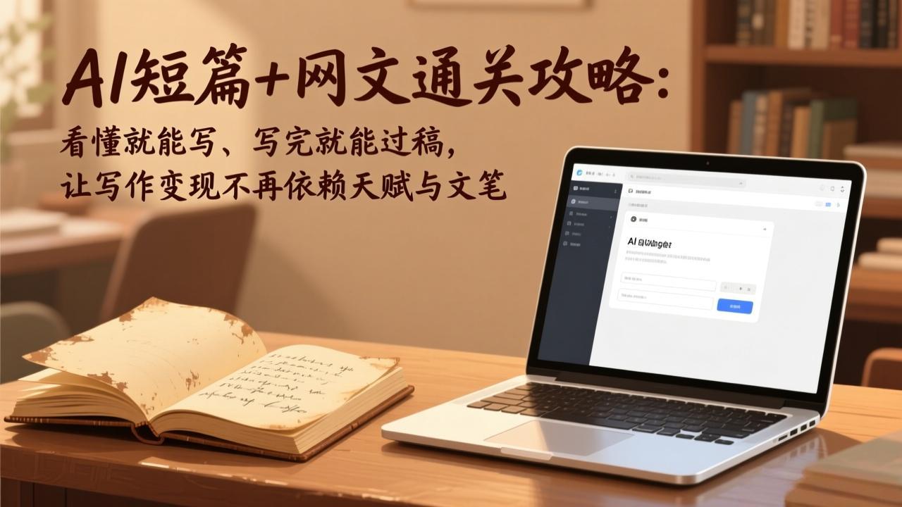 （18064期）AI短篇+网文通关攻略-更新4月：看懂就能写、写完就能过稿，让写作变现不再依赖天赋与文笔-我爱项目网