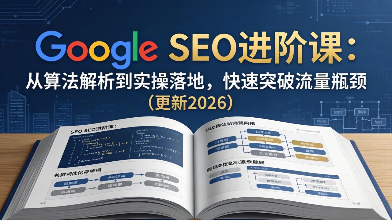 （18048期）Google SEO进阶课：从算法解析到实操落地，快速突破流量瓶颈（更新2026）-我爱项目网