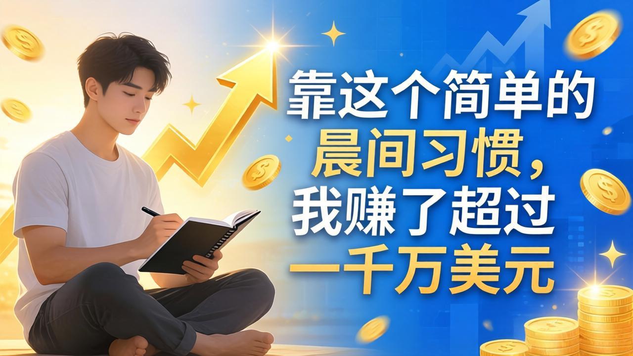 (17937期)付费文章:靠这个简单的晨间习惯,我赚了超过一千万美元-我爱项目网