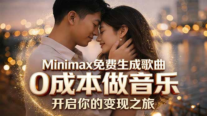 (18401期)Minimax免费生成歌曲实测!0成本做音乐,说唱流行Lofi一键生成-我爱项目网