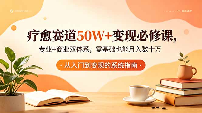 (18523期)疗愈赛道50W+变现必修课,专业+商业双体系,零基础也能月入数十万-我爱项目网