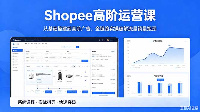 （18499期）Shopee高阶运营课-2026年5月更新，从基础搭建到高阶广告，全链路实操破解流量销量瓶颈-我爱项目网