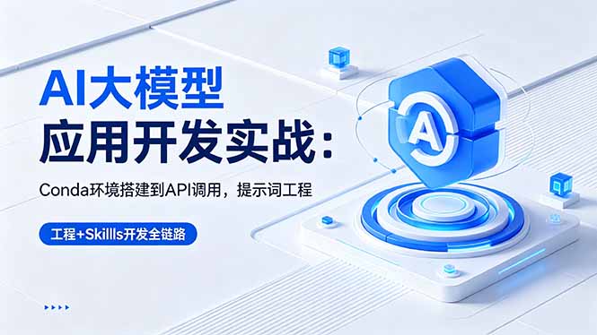 （18518期）AI 大模型应用开发实战：Conda环境搭建到API调用，提示词工程+Skills开发全链路-我爱项目网