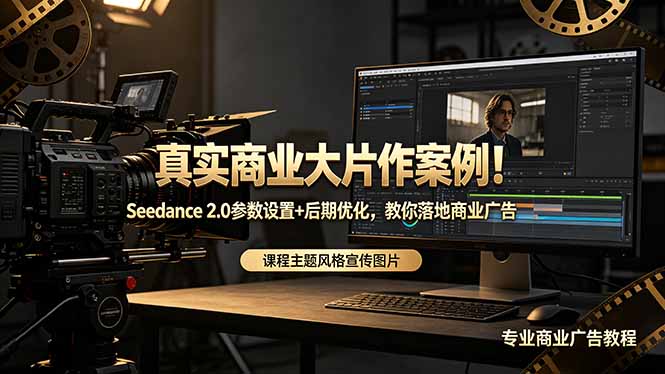 （18484期）真实商业大片作案例！Seedance 2.0参数设置+后期优化，教你落地商业广告-我爱项目网