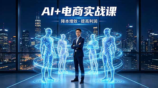 （18328期）AI+电商实战课，1人+N个AI 智能体，把SOP变AI员工，实现降本增效提高利润-我爱项目网