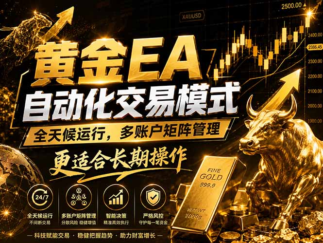 （18509期）黄金EA量化：多窗口矩阵稳定运行，系统自动执行，收益空间持续放大-我爱项目网