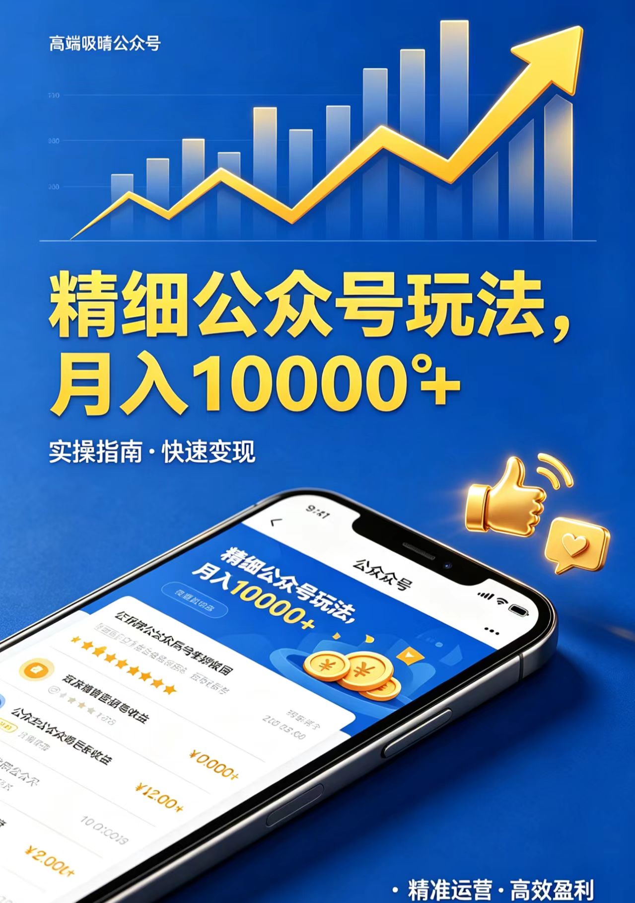 （18283期）精细公众号玩法，月入10000+，实操指南，快速变现-我爱项目网