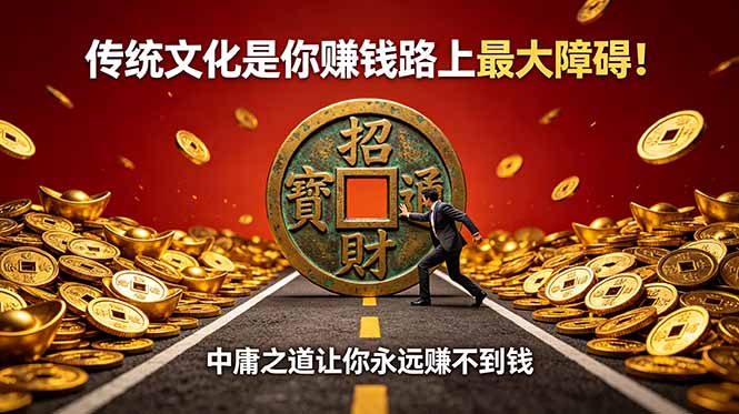 (18872期)付费文章:传统文化是你赚钱路上最大障碍!中庸之道让你永远赚不到钱-我爱项目网