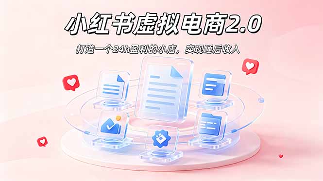 （19033期）2026 年最强风口掘金项目：AI小红书虚拟电商，布局搜索流量，每日躺赚500+-我爱项目网
