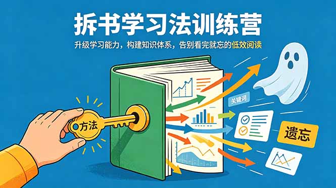 (18874期)拆书学习法训练营,升级学习能力,构建知识体系,,告别看完就忘的低效阅读-我爱项目网
