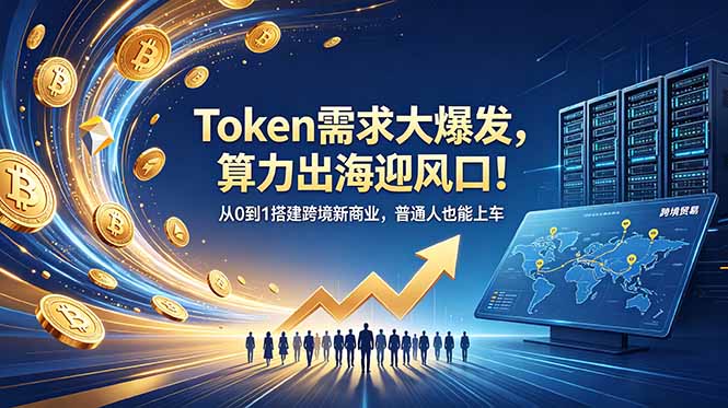 (18889期)Token需求大爆发,算力出海迎风口!从0到1搭建跨境新商业,普通人也能上车-我爱项目网
