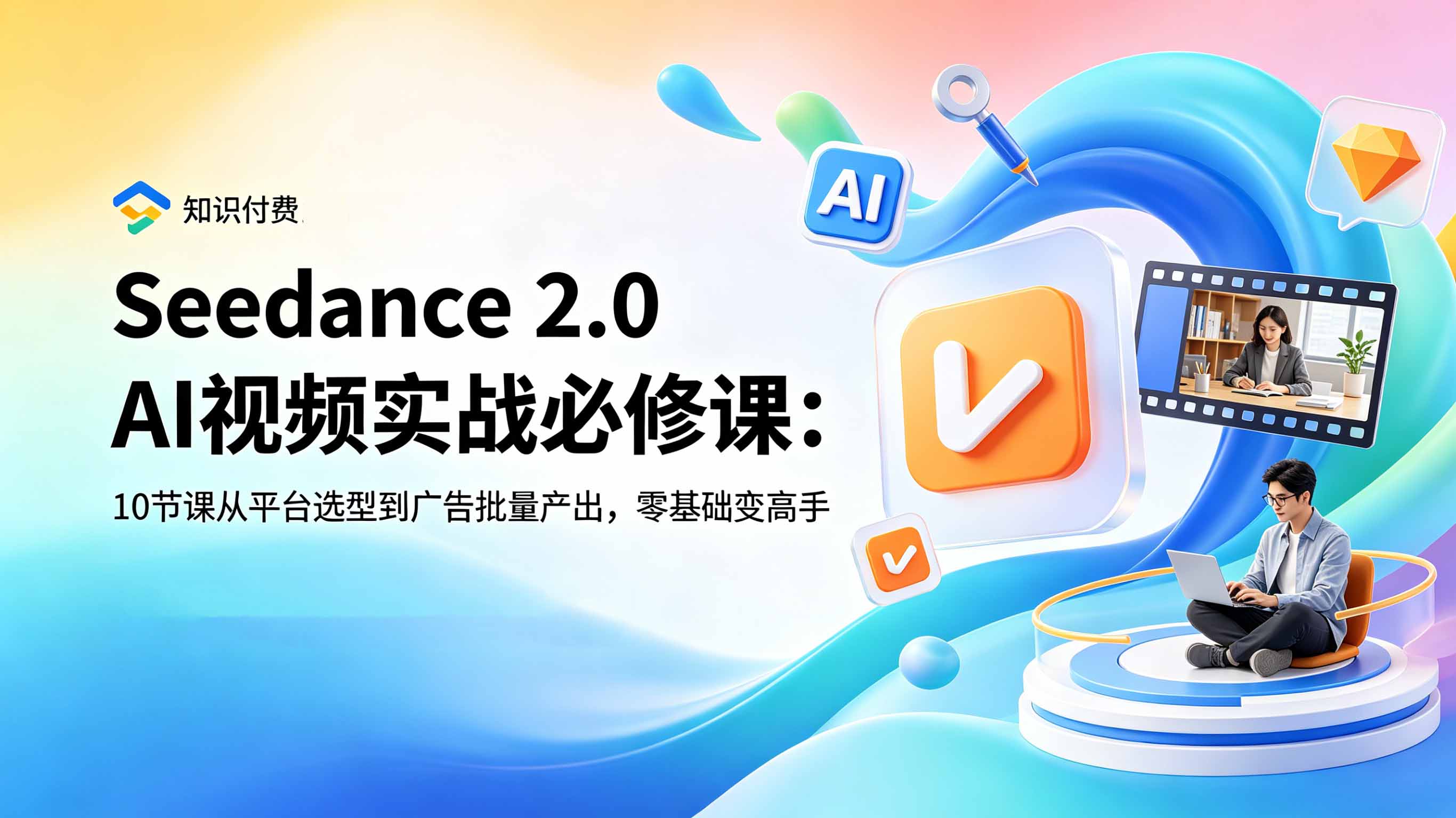 （18998期）Seedance 2.0 AI视频实战必修课：10节课从平台选型到广告批量产出，零基础变高手-我爱项目网