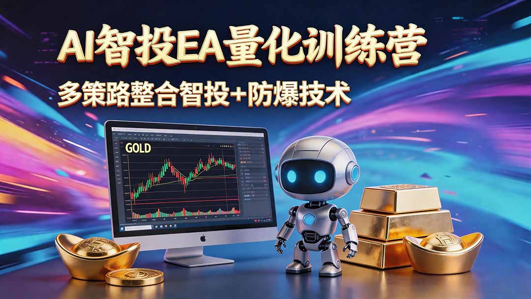 (18880期)AI智投EA量化运营技术,自动化黄金操盘技术,小白也可以轻松上手日入1000+-我爱项目网