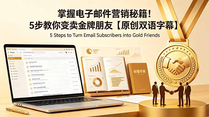 (18923期)掌握电子邮件营销秘籍!5步教你变卖金牌朋友【原创双语字幕】-我爱项目网