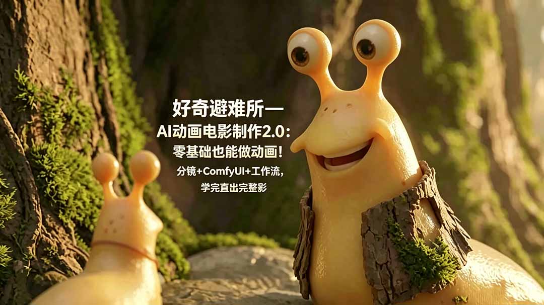 (18924期)好奇避难所—AI动画电影制作2.0:零基础也能做动画!分镜+ComfyUI+工作流,学完直出完整影片-我爱项目网