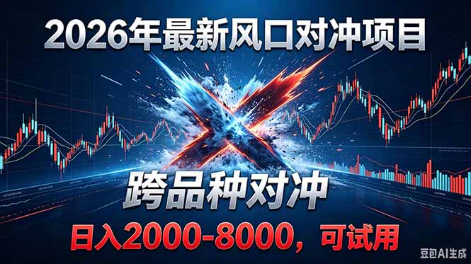 (18827期)2026创业新风口!最新对冲!跨品种对冲!日收益2000-6000+-我爱项目网