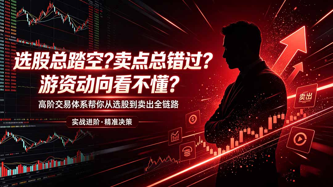 (18937期)选股总踏空?卖点总错过?游资动向看不懂?高阶交易体系帮你从选股到卖出全链路(更新6月)-我爱项目网