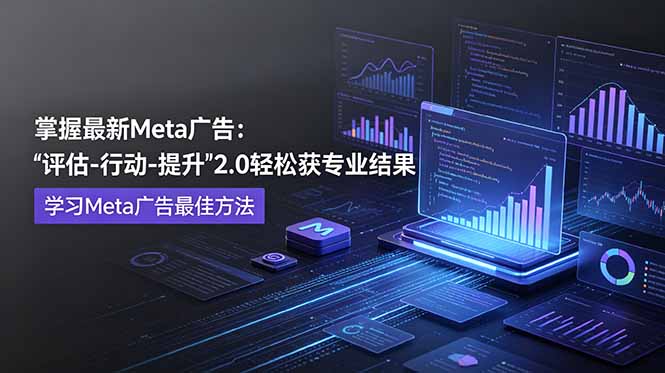 （18972期）掌握最新的Meta广告，通过“评估-行动-提升”2.0版本轻松获得专业级结果。学习目前学习Meta广告的最佳方法-我爱项目网