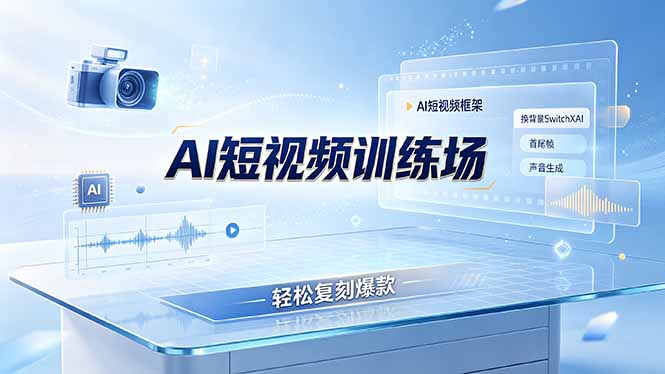 （19137期）老陈AI短视频训练场：AI短视频框架+换背景SwitchXAI+首尾帧+声音生成，轻松复刻爆款-我爱项目网