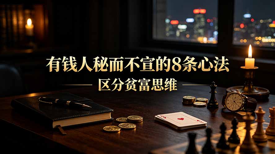 (19413期)付费文章:有钱人秘而不宣的8条心法|区分贫富思维-我爱项目网