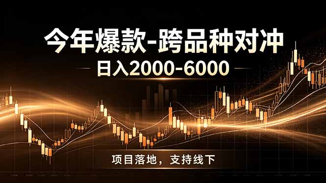 （19179期）全新跨品种对冲模式上线！日稳定盈利 2000-6000，合规长久可批量放大-我爱项目网