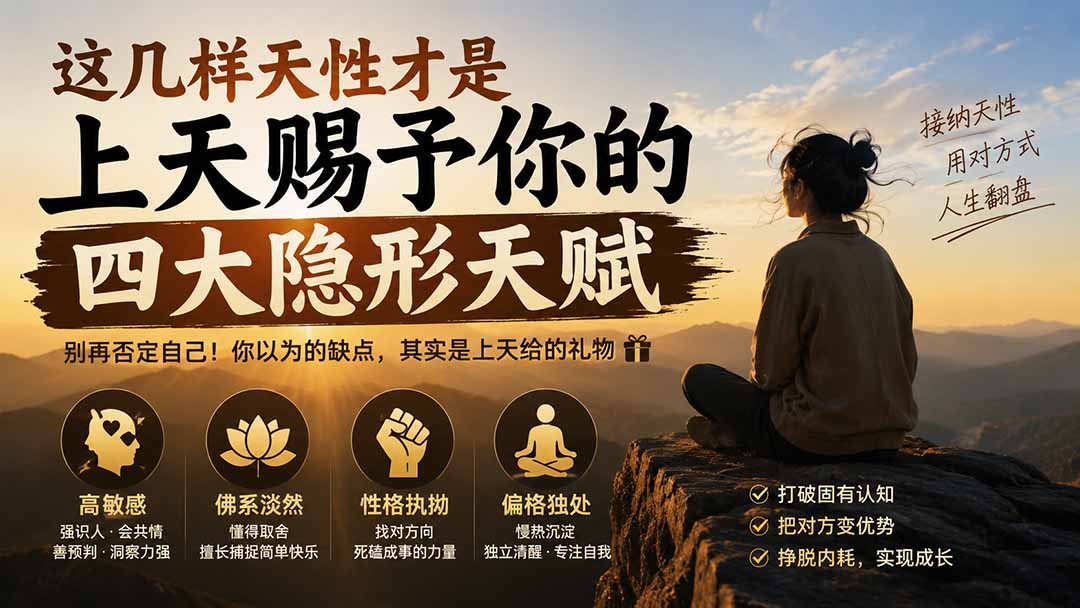 (19984期)付费文章:这几样天性才是上天赐予你的四大隐形天赋-我爱项目网