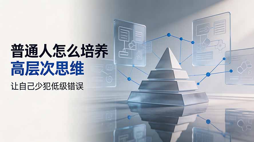 (19637期)付费文章:普通人怎么培养高层次思维,让自己少犯低级错误-我爱项目网