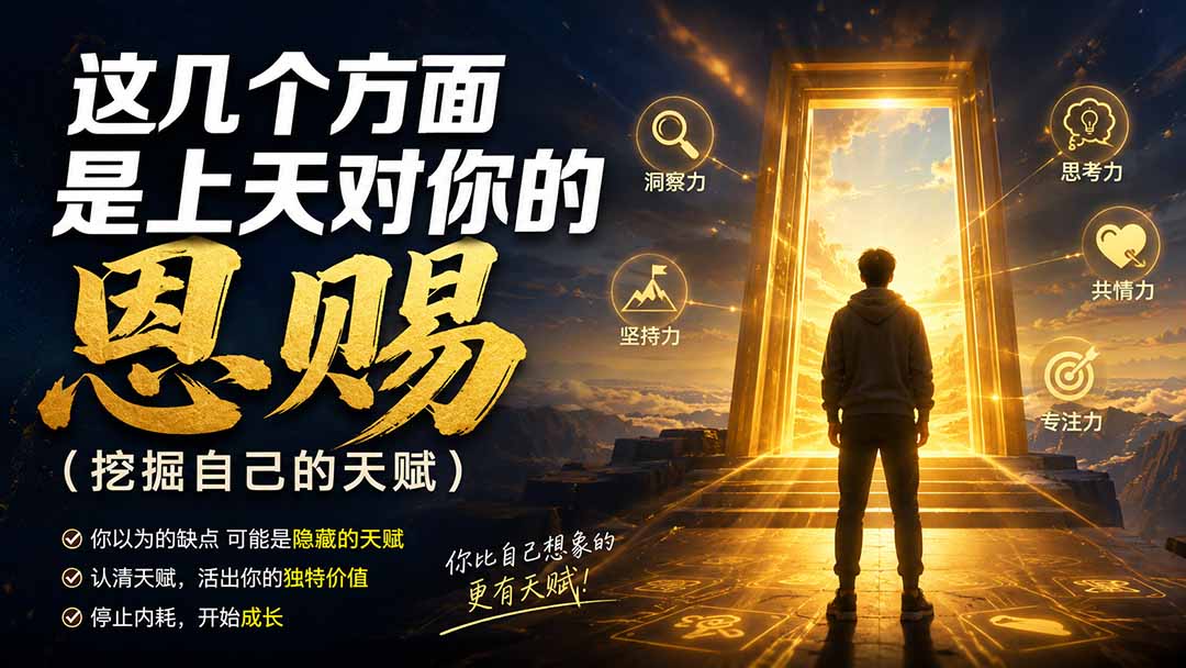（19964期）付费文章：这几个方面是上天对你的恩赐（挖掘自己的天赋）-我爱项目网