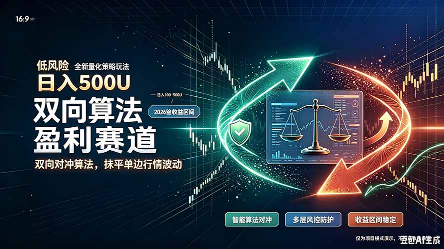 （20043期）算法对冲/EA量化，日入500刀，躺着赚钱！你把它当做“自动提款机”，它把你就爆了-我爱项目网